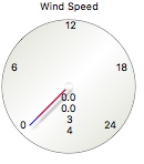 Wind speed gauge